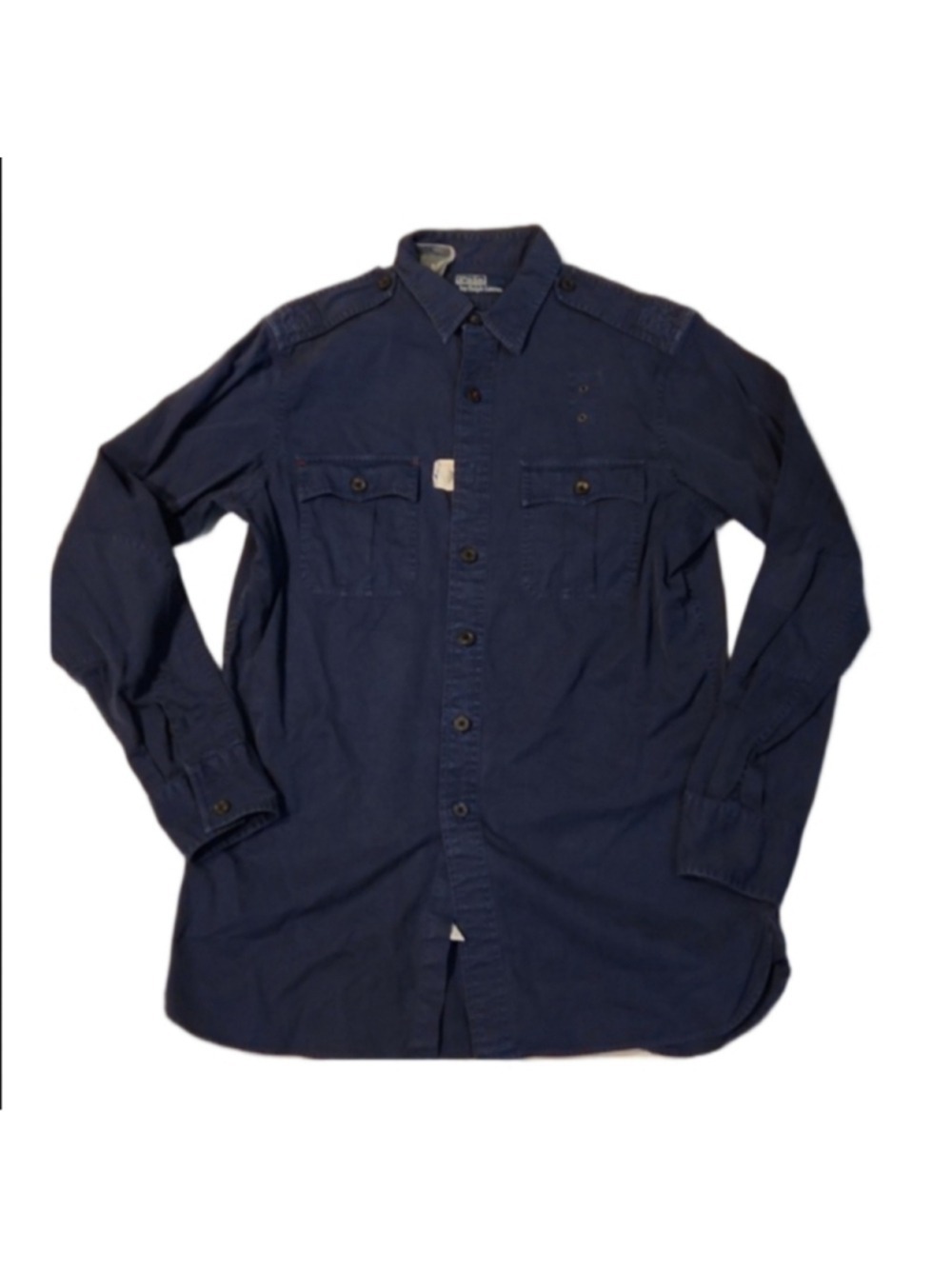 Polo By Ralph Lauren Long Sleeve Navy Blue Button Down Shirt (M Size M)